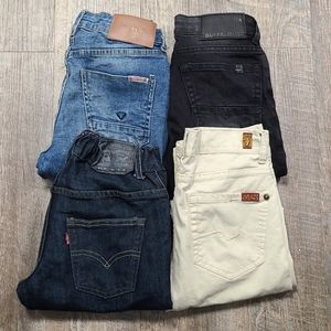 Boys Pants Lot . Size 10 Levi, Hudson, Buffalo, 7